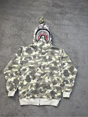 Bape Shark Zip Up Hoodie L